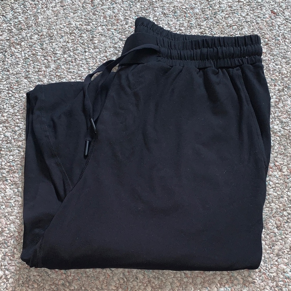 Black Drawstring Jogger Pants